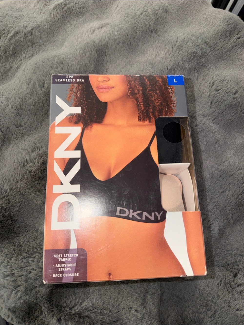 Dkny 2-Pack Seamless Bralettes — Black & Nude